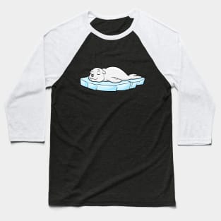 Seal on Ice Floe Baseball T-Shirt